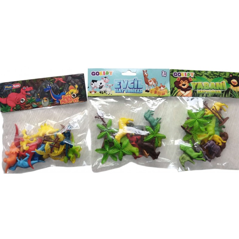 Toptan Hayvan Seti Asorti Oyuncak 