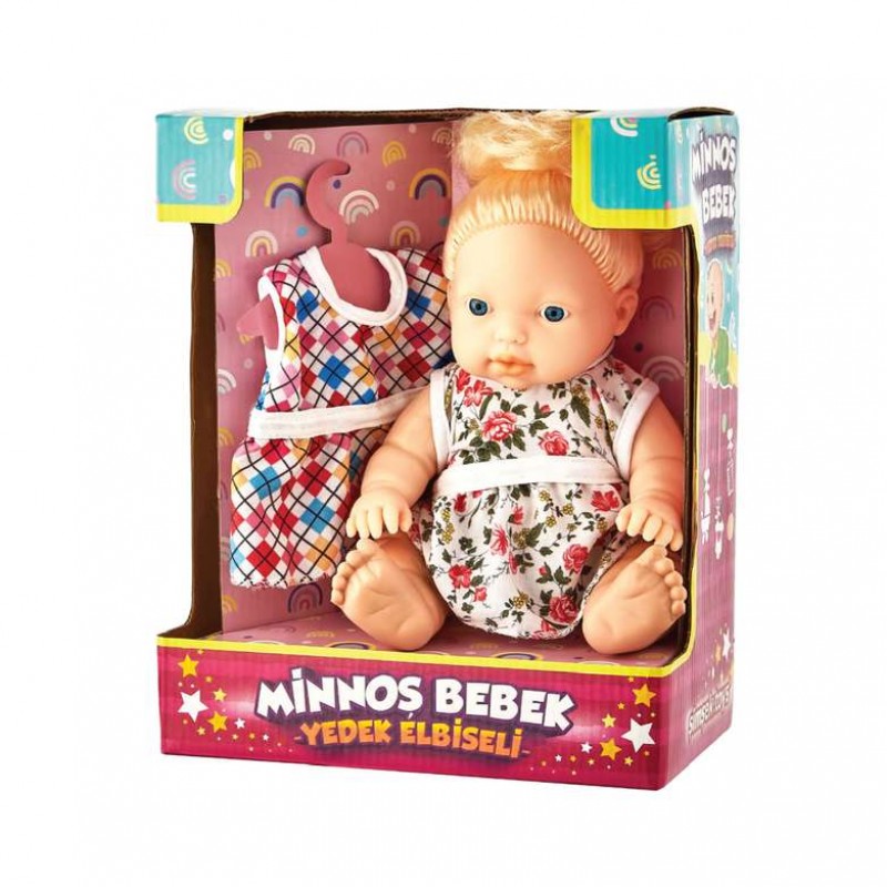 Toptan Minnoş Bebek Oyuncak Yedek Elbiseli Et Bebek Müzikli