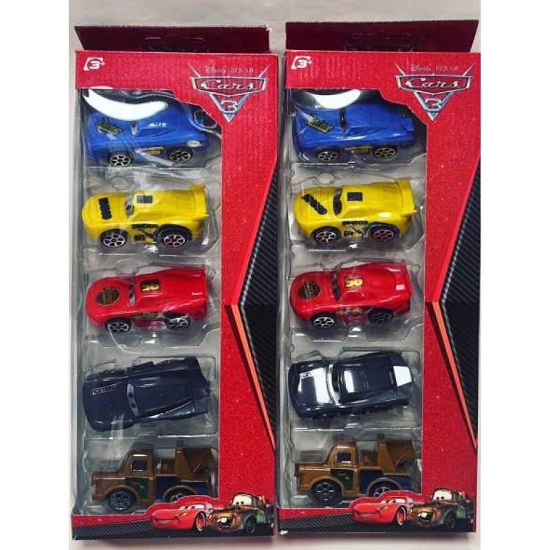Toptan Kutulu Cars Araba Seti 5 Li  Oyuncak