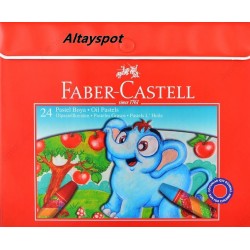 Toptan Faber Castell 24 Lü Çantalı Pastel Boya