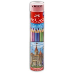 Toptan Faber Castell 12 Li Tüp Kuru Boya