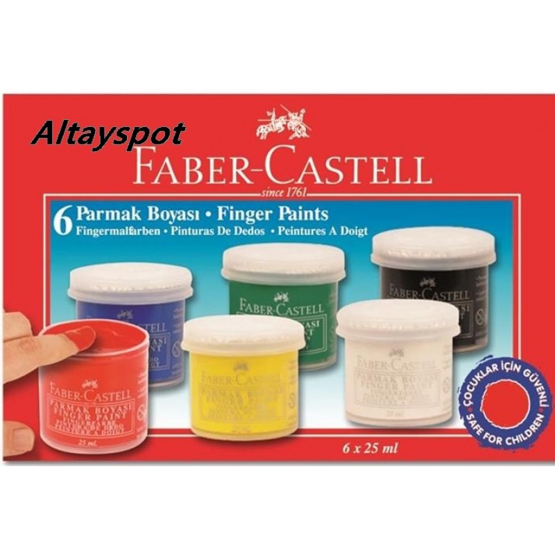 Toptan Faber Castel 6 Lı Parmak Boyası