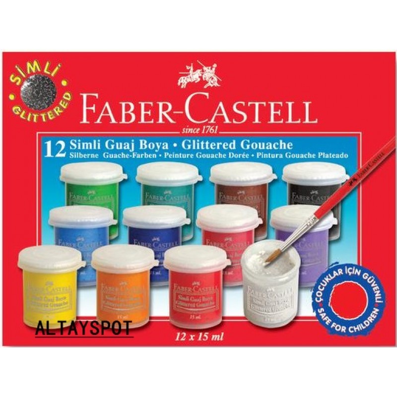 Toptan Faber Castell 12 Li Guaj Boya