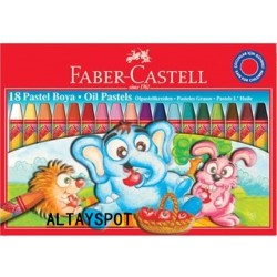 Toptan Faber Castell Karton Kutu Pastel Boya 18 Renk