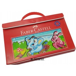 Toptan Faber Castell 18 Li Çantalı Pastel Boya