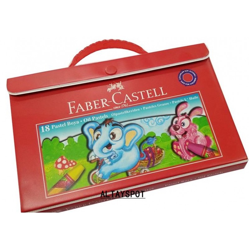 Toptan Faber Castell 18 Li Çantalı Pastel Boya