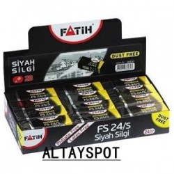 Toptan Fatih 24 Lü Sınav Silgisi Siyah