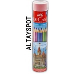 Toptan Faber Castell 24 Lü Tüp Kuru Boya