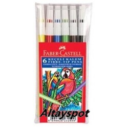 Toptan Faber Castell 6 Lı Keçeli Kalem 