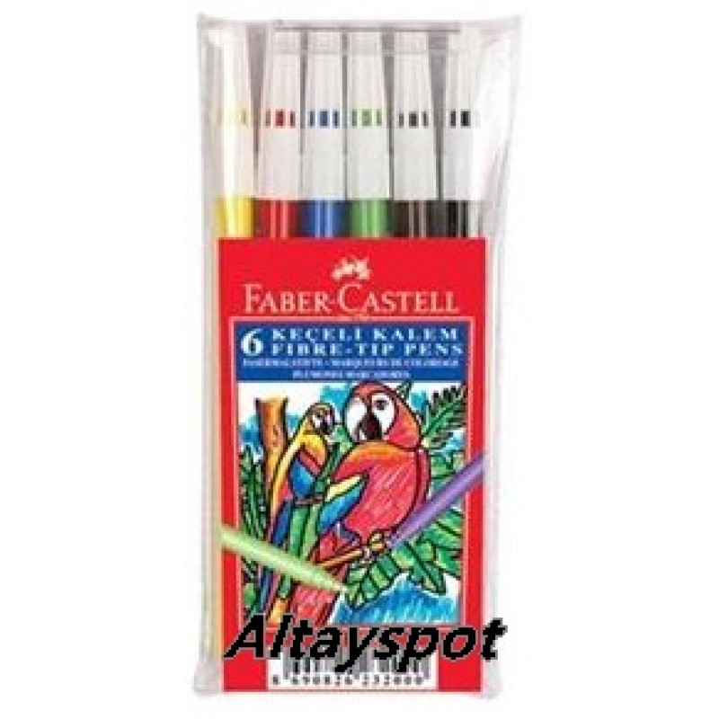 Toptan Faber Castell 6 Lı Keçeli Kalem 