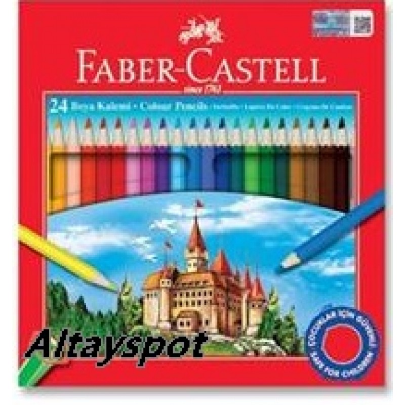 Toptan Faber Castell 24 Lü Kuru Boya