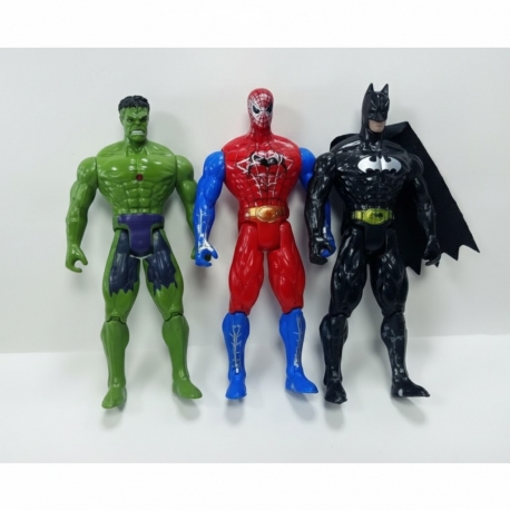 Toptan 3 Lü Süper Kahraman Seti Oyuncak
