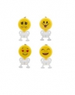 Toptan Işıklı Emoji Oyuncak Anahtarlık