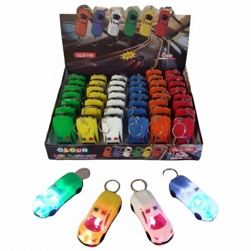 Toptan Işıklı Anahtarlık Oyuncak Araba