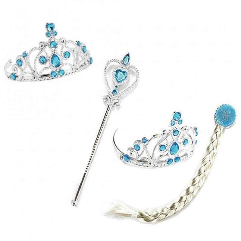 Toptan Frozen Şaç Taç Asa Seti