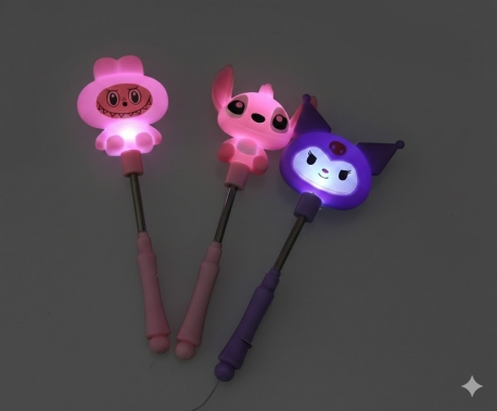 Toptan Işıklı Çubuk Yaylı Karakterler Oyuncak