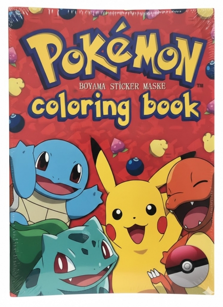 Toptan Pokemon Boyama, Sticker ve Maske Aktivite Kitabı