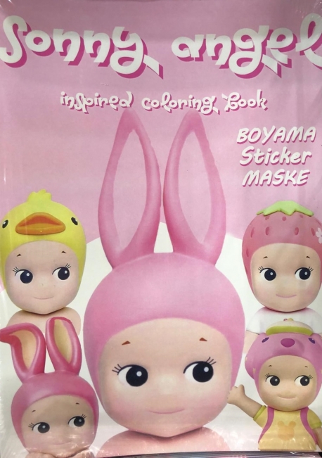 Toptan Sonny Angel Inspired Boyama Sticker Maske Coloring Book