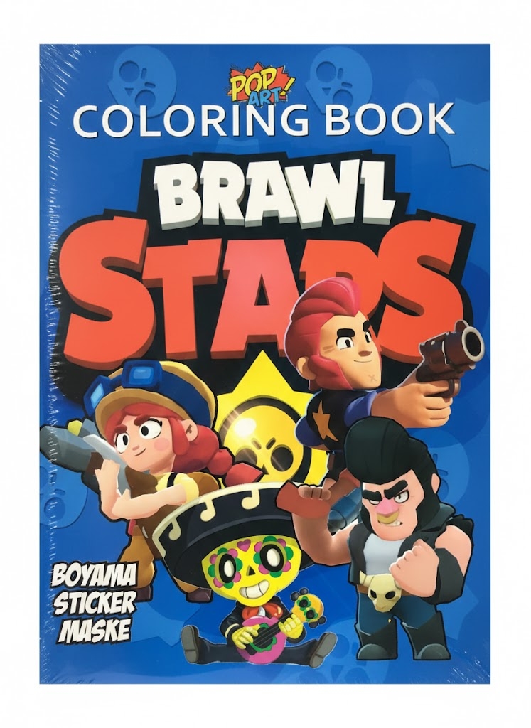 Toptan Brawl Stars Boyama, Sticker ve Maske Aktivite Kitabı