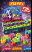Toptan 2’li Renkli Magic Spring Oyuncak Yay