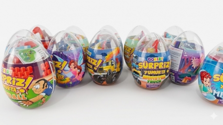 Gokidy Sürpriz Yumurta Çeşitleri - Erkek ve Kız Çocuk İçin Oyuncaklı Yumurta (Çoklu Model)