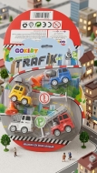 Gokidy 4'lü Çek-Bırak Trafik ve Şehir Araçları Seti