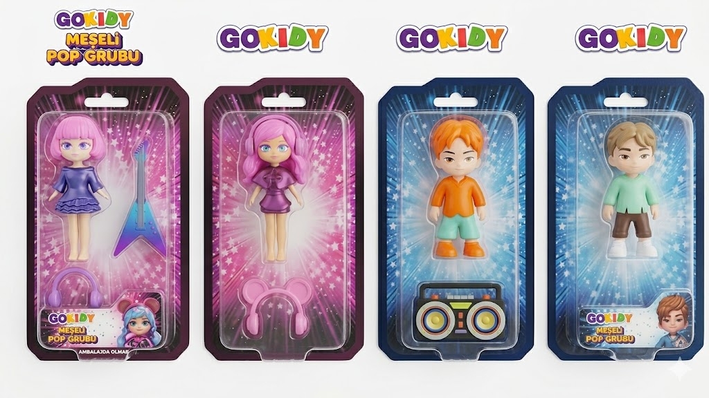 Neşeli Pop Grubu Bebekleri - Aksesuarlı Koleksiyon Serisi