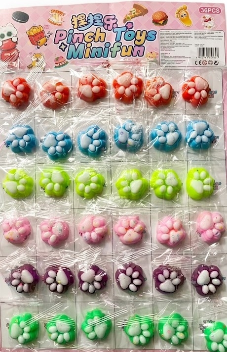 Toptan Renkli Pati Squishy - Yumuşak Dokulu Stres Giderici Hediyelik Oyuncak
