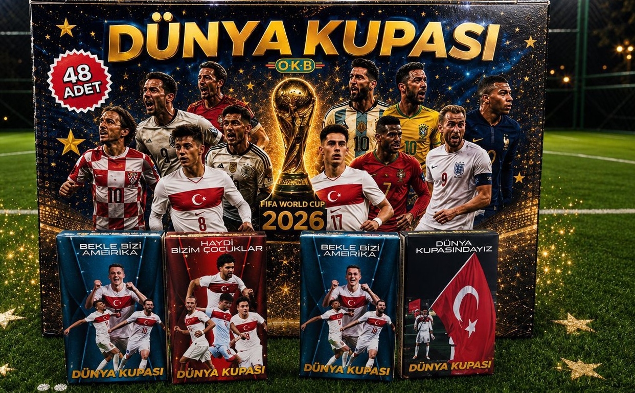 Toptan Dünya Kupası 2026 Futbolcu Kart Seti