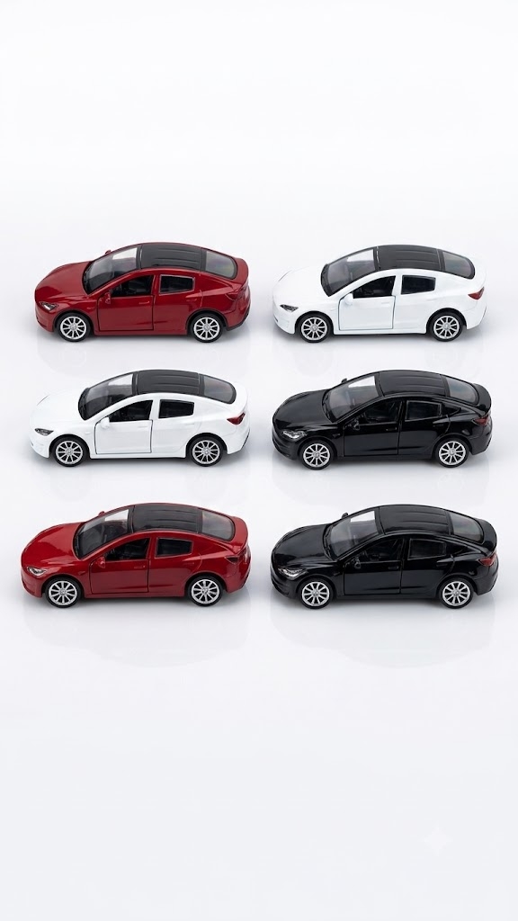 Toptan Premium Metal Çek Bırak Oyuncak Araba Seti - 6 Parça (Model Binek)