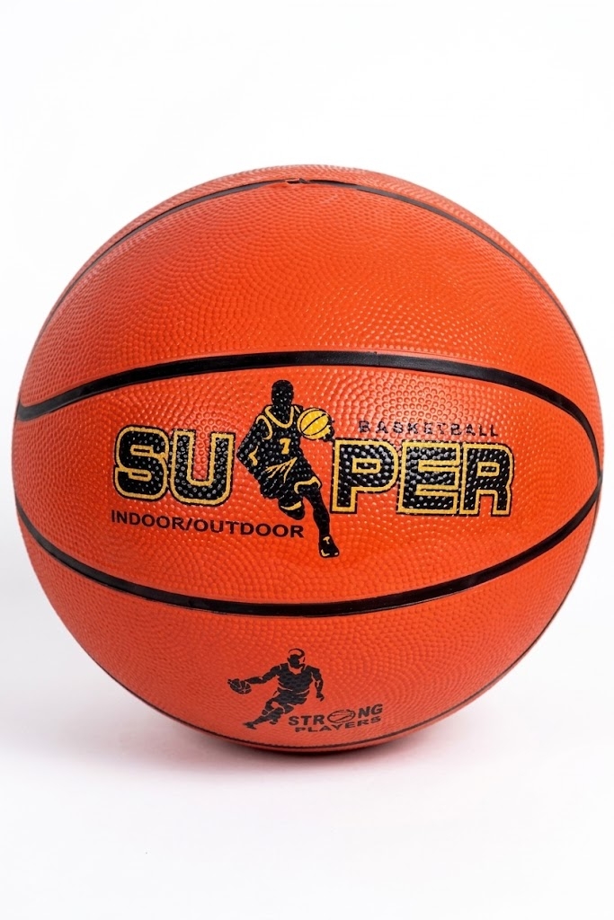 Toptan Turuncu Kauçuk Basketbol Topu - Indoor / Outdoor No: 7 (Süper Desenli Dayanıklı)