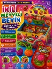 Toptan İkili Meyveli Beyin Squishy Stres Oyuncağı - Sıkıştır Çek Rahatla Meyve Figürlü Oyuncak (2'li Paket)